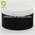 100g 150g 200g tarro cosmético venta caliente negro tarro de crema de maquillaje vacío dos capas de plástico envases de plástico